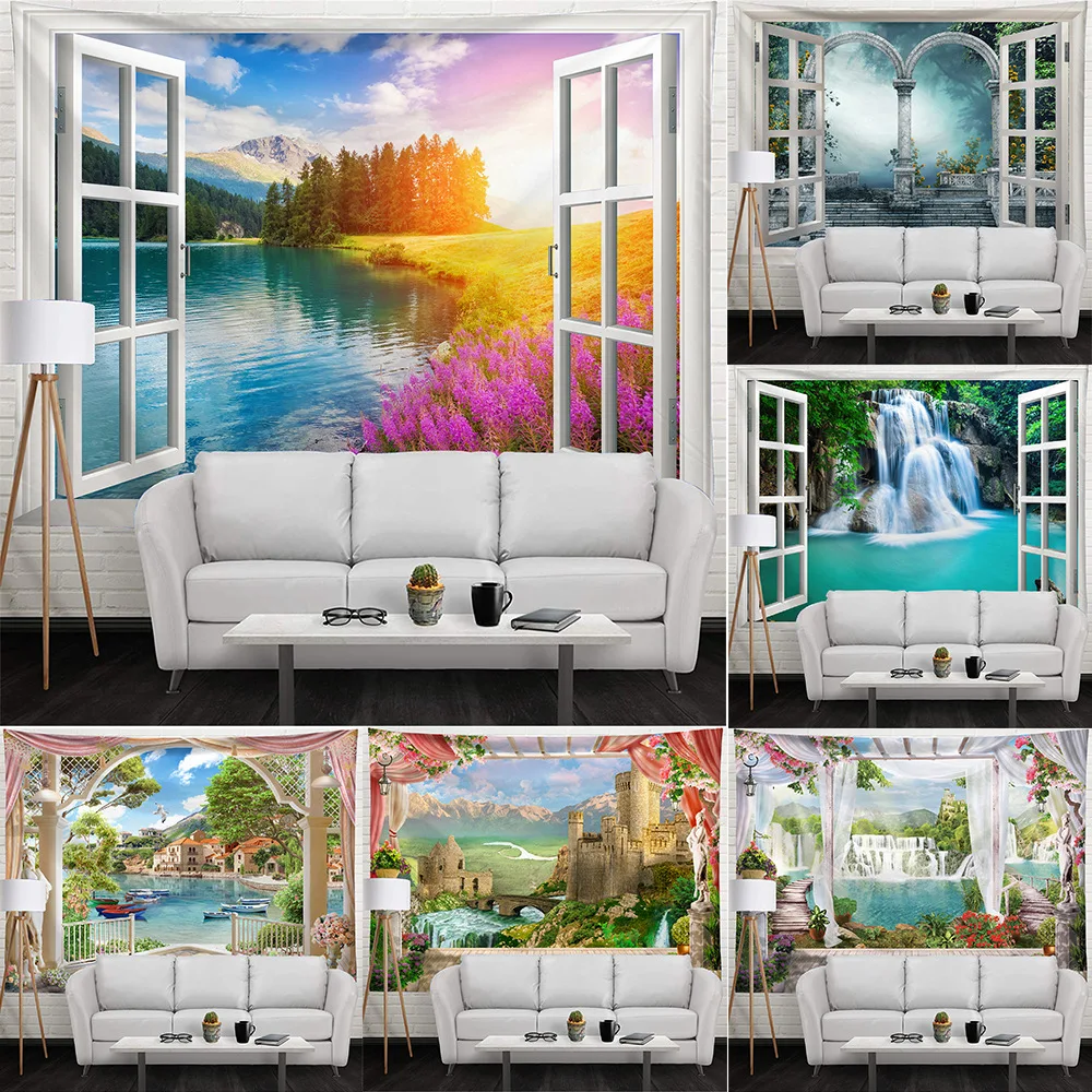 Tapestry Nordic Farmhouse Room Decor Aesthetic Grunge Kpop Room Decor  Psychedelic Aesthetic Tapestry Colgar En La Pared - AliExpress Home & Garden