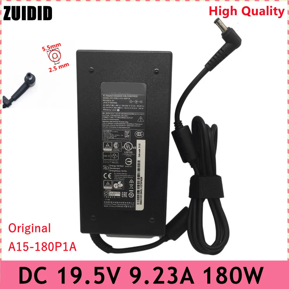 Original 180w 19.5v 9.23a A15180p1a Laptop Charger Adapter para Chicony A17-180p4a Adp-180mb k para Msi Gs70 Ge62 Gs63 Gs70 Ws60