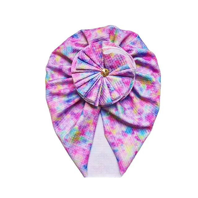 Knot Bow Baby Headbands Toddler Headwraps Baby Flower Turban Hats Babes Caps Elastic Hair Accessories 2021 New 27