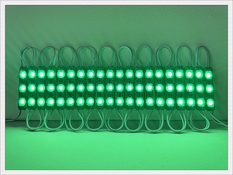 렌즈 알루미늄 PCB 슈퍼 LED 라이트 모듈, 사인 인젝션, 2022 신제품, DC12V 60mm x 13mm SMD 2835 3 LED 1.2W IP65