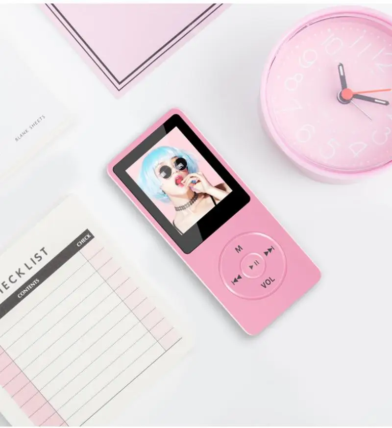Compact Digital Media Player with USB Charging and Display