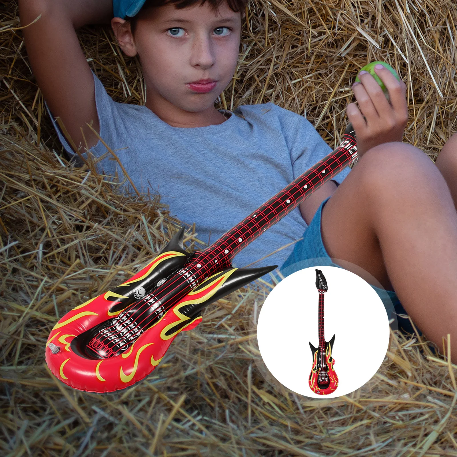 

Inflatable Guitars Kid Party Interesting Inflatable Instruments Pool Inflatable Toys Kids Inflatable Guitar Party Ornaments