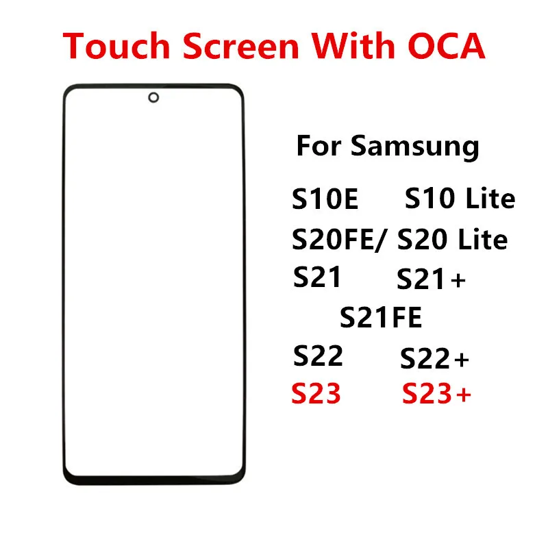 Touch Screen Per Samsung Galaxy S23 S21 Fe S10E S22 Plus S20 S10 Lite Pannello Frontale Display Lcd Parte Di Riparazione In Vetro + Oca