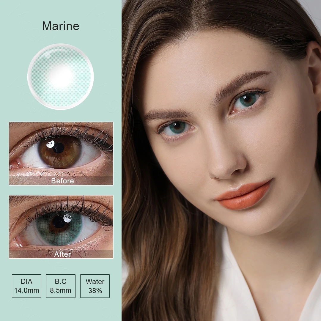 FR/ES Warehouse HIDROCOR Color Contact Lens 3-Day Delivery Color Contacts Lenses for Eyes Natural Color Contact Lens Brown Color