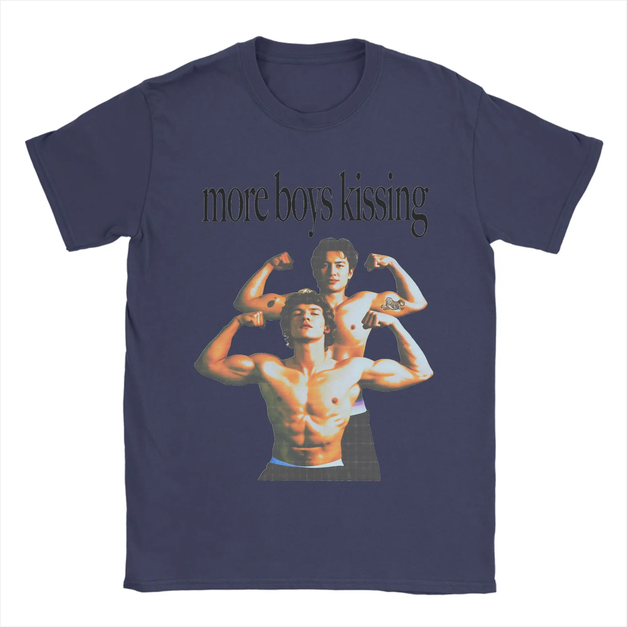 Men's Hip Hop Beach Tee – Y2K Print Cotton T-Shirt Gift