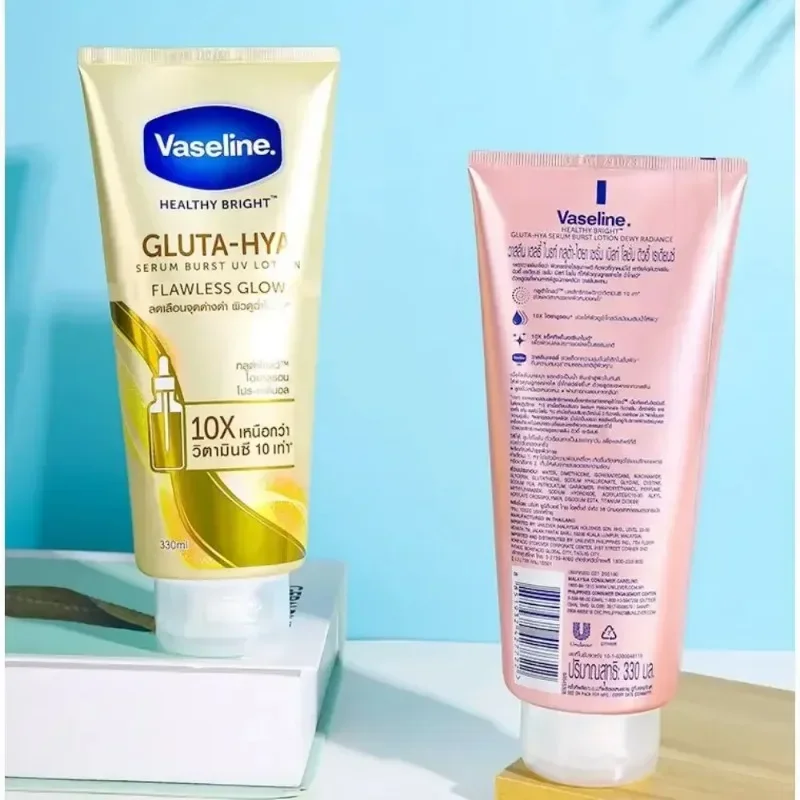Original Vaseline Night Whitening Body Lotion 300ml Body Cream Rose Nicotinamide Moisturizing Whitening Repairing Body Skin Care 3