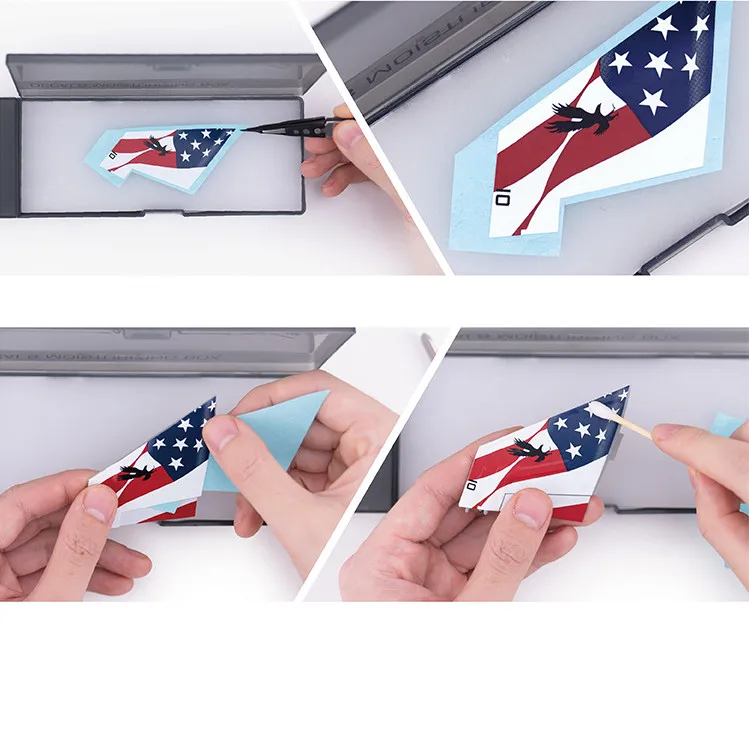 Water Decals Sticker Box for Gundam Model DIY Hobby Tools Accessory High Quality Plastic Black Hobby Crafts Moisturizing Case