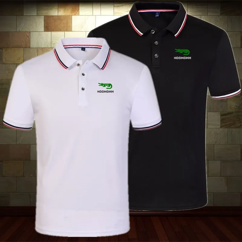 

Summer Short-sleeved T-shirt Men's Lapel Polo Shirt Business Solid Color Simple All-match Top