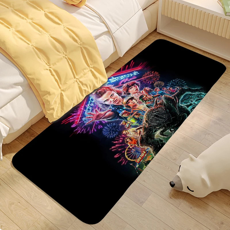 thumbnail image 1 of Bathroom Rug S-Strangers Things Washable Non-slip Kitchen Mats Bedroom Living Room Floor Carpet Anti Slip Soft Veranda Floor Mat, 1 of 4