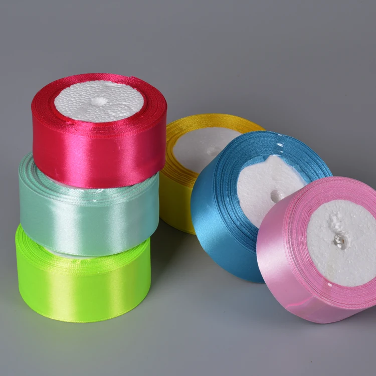 Silk Satin Ribbons Handmade Crafts Supplies DIY Wedding Sashes Gift Box Wrapping