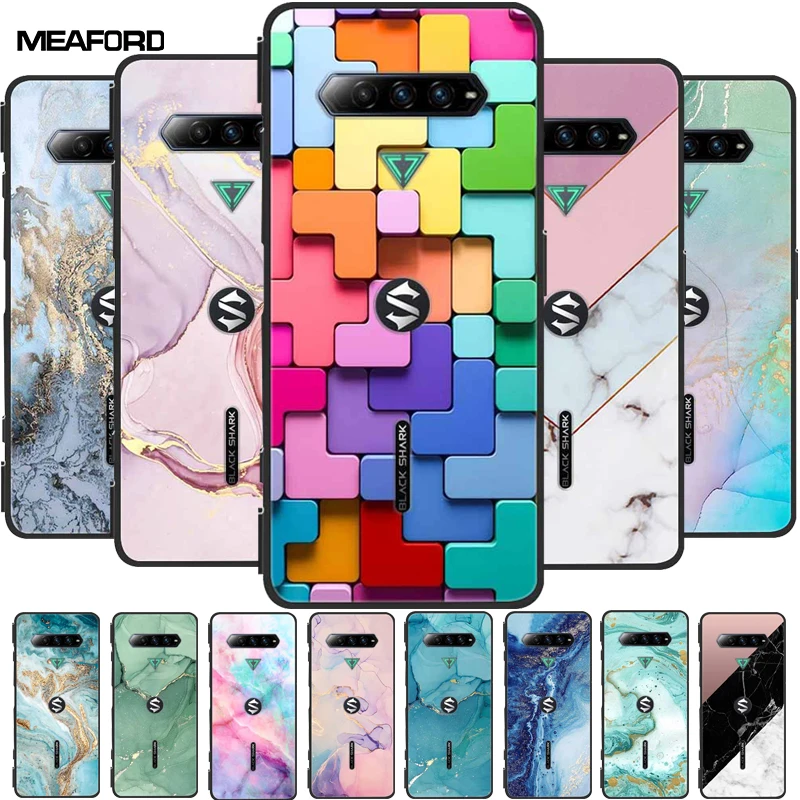 Elegant Marble Soft TPU Silicone Case for Black Shark 4/4 Pro - Premium Phone Cover
