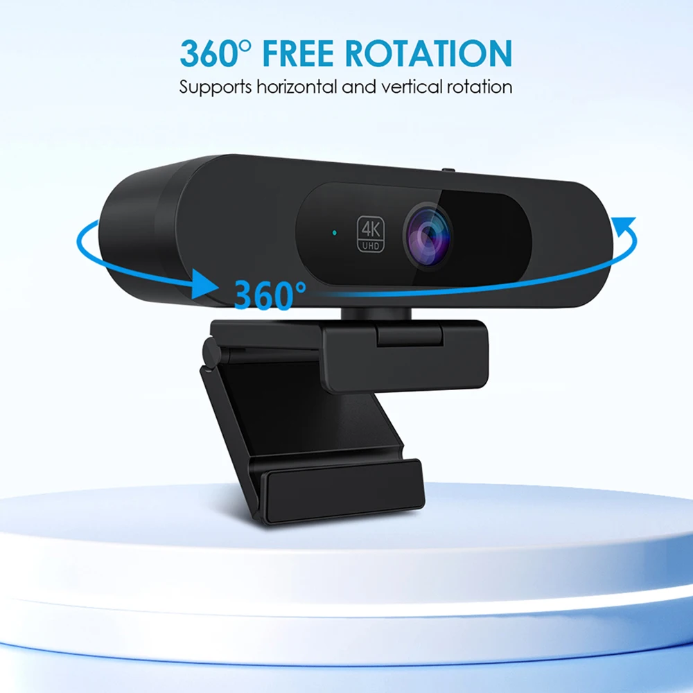 Webcam 4K TOALLIN Con WDR E AI Auto-framing - Doppio Microfono, Zoom 5X, FOV 92°, Per Videochiamate