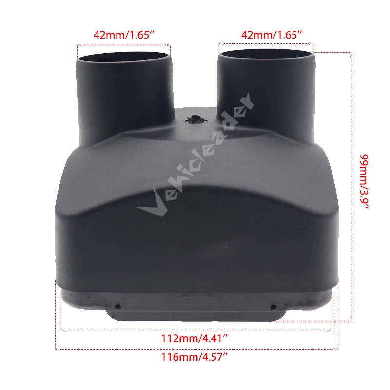 42mm 2KW Heater Double Two Holes Air Outlet Vent Cover For Car Truck Air Diesel Parking Heater Parts For Webasto Eberspaecher