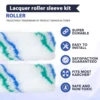 61Pcs Mini Paint Roller Covers Kit Reusable Small Paint Rollers Polyester Paint Roller Brush for Wall Desk Cabinets Painting 2