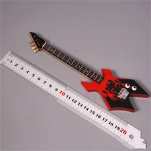 

Hot Sale 1/6 Musical Instrument Wood Color Acoustic Mini Electric Guitar with Strap Suitable for 12" Soldiers/BJD/Xiaobu Doll
