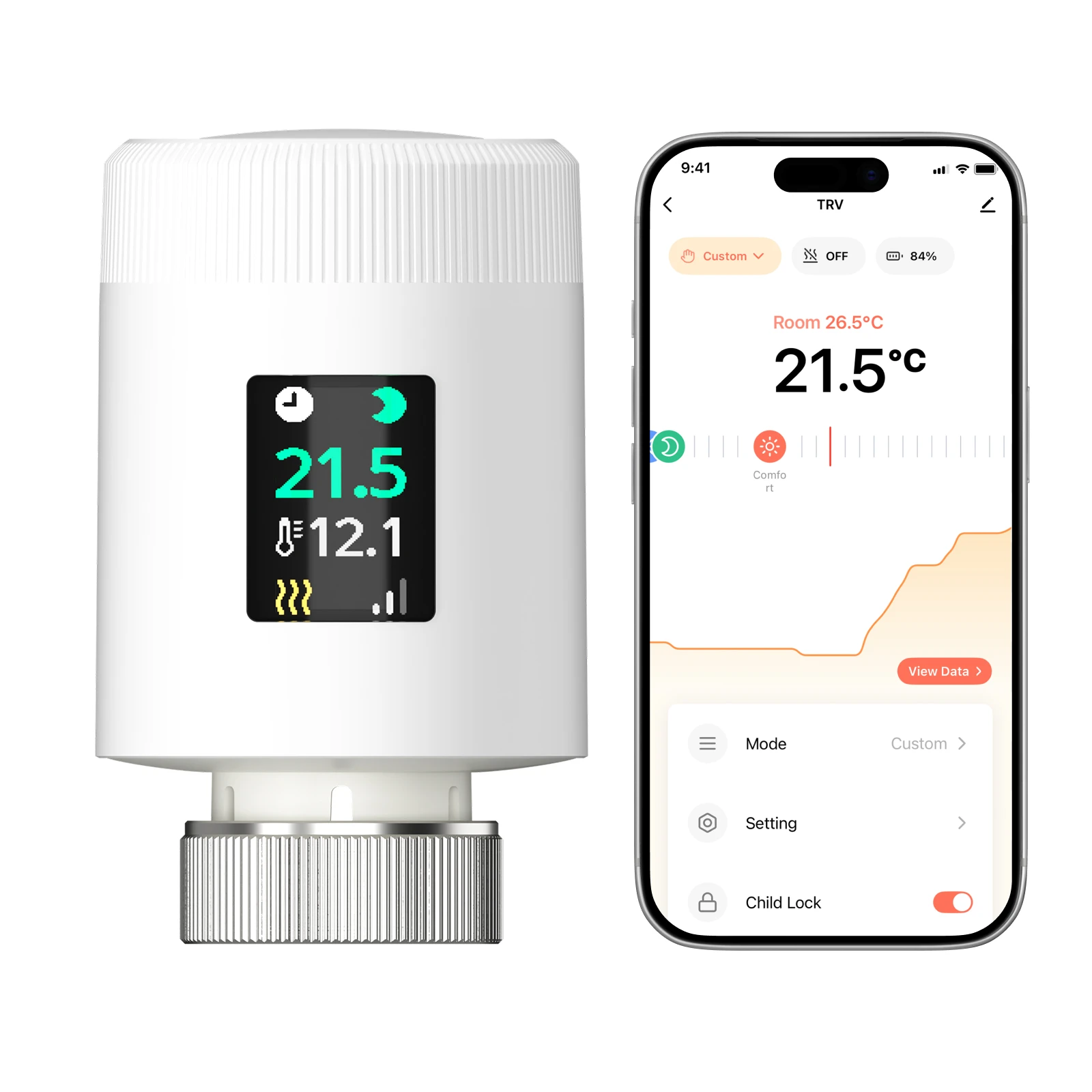 วาล์วควบคุมอุณหภูมิหม้อน้ำอัจฉริยะ Tuya wifi6 สำหรับบ้านอัจฉริยะ พร้อมตัวควบคุมระยะไกลแบบตั้งโปรแกรมได้ รองรับ Alexa และ Google 1