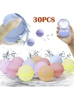 10-30pcs Reusable Water Balloons Toys  Water Bomb for Summer Games Children's Adults Outdoor Activities Toy Gifts 2