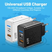 65W Fast Charging Charger USB PD Muti Plugs Mobile Phone Quick Charging Type C Wall Adatper for iPhone Xiaomi Samsung Universal - Image 4