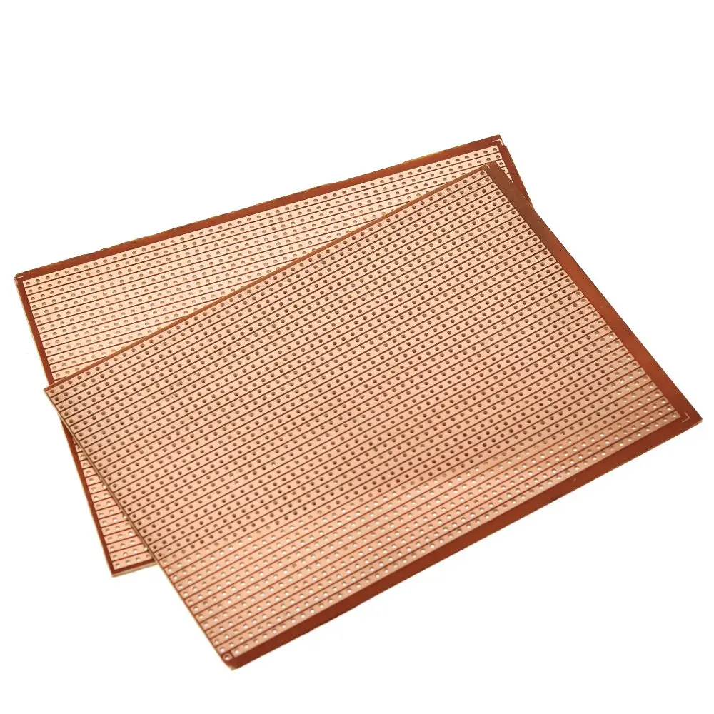 TZT DIY 9.5x12.8 9.5*12.8CM Prototype Paper Board Universal Experiment Matrix Circuit Board Single Row Continuous Hole 95x128mm printed circuit board