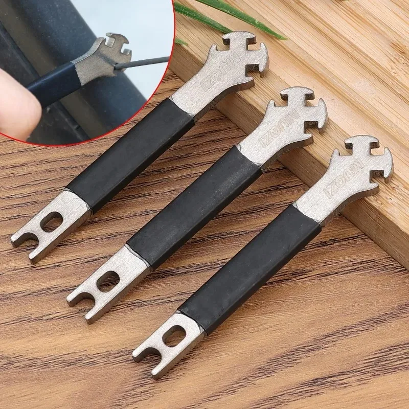 Professional Bike Spoke Wrench Tool  Stainless Steel Bicycle Wheel Repair Cycling Tool Kit for Bicycle/Motorcycle Spoke Adjuster