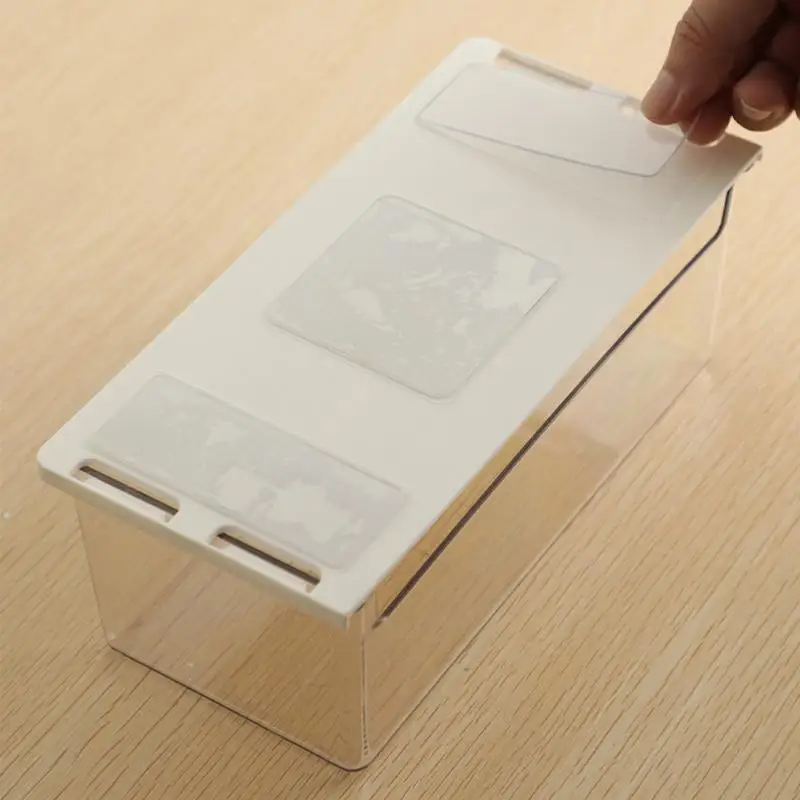 Under Desk Drawer Self Adhesive Pull-Out Storage Box Cosmetic Pen Holder Clear Wardrobe Cabinet Organizer Office Storage Tools