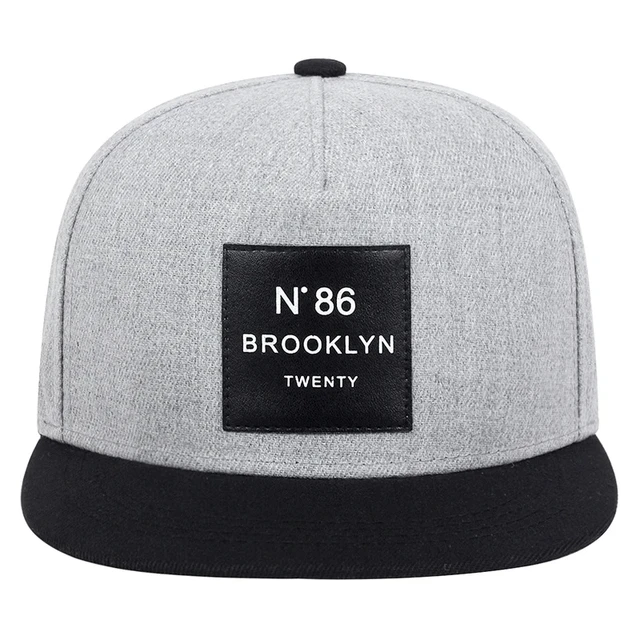  - Men Women BROOKLYN Baseball cotton adjustable Snapback Hat Leather label N86 Hip Hop Caps Sun Hat Unisex Trucker Hats