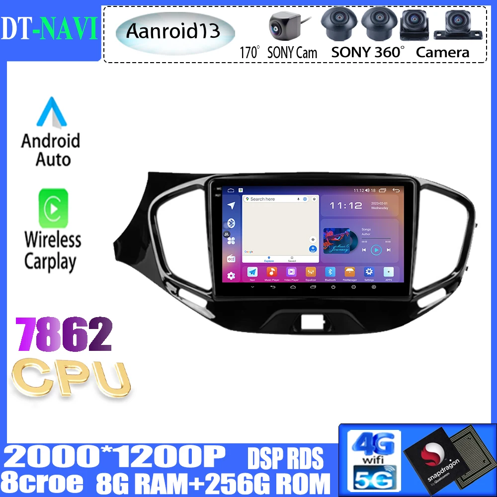

Android 13 Car Radio Multimedia Video Player Navigation Stereo GPS For LADA Vesta Cross Sport 2015 - 2023 4G WIFI BT WIFI DSP