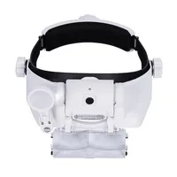 Hot Selling USB Rechargeable Glasses Loupe Watchmaker Repair Tool Glasses Magnifier LED Headband Magnifying Glass 4