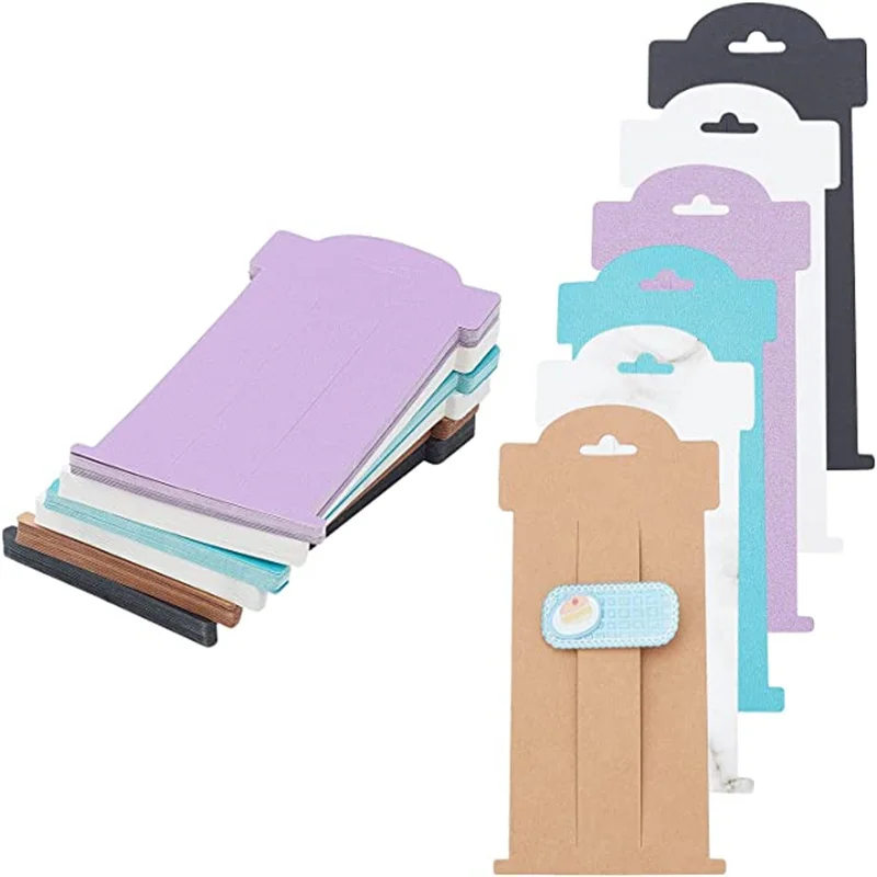 20 stücke Haars pange Display-Karte Bogen Pin Halter Pappe Karton für Schmuck Geschenk verpackung Veranstalter kleine Unternehmen liefert – Detail 3