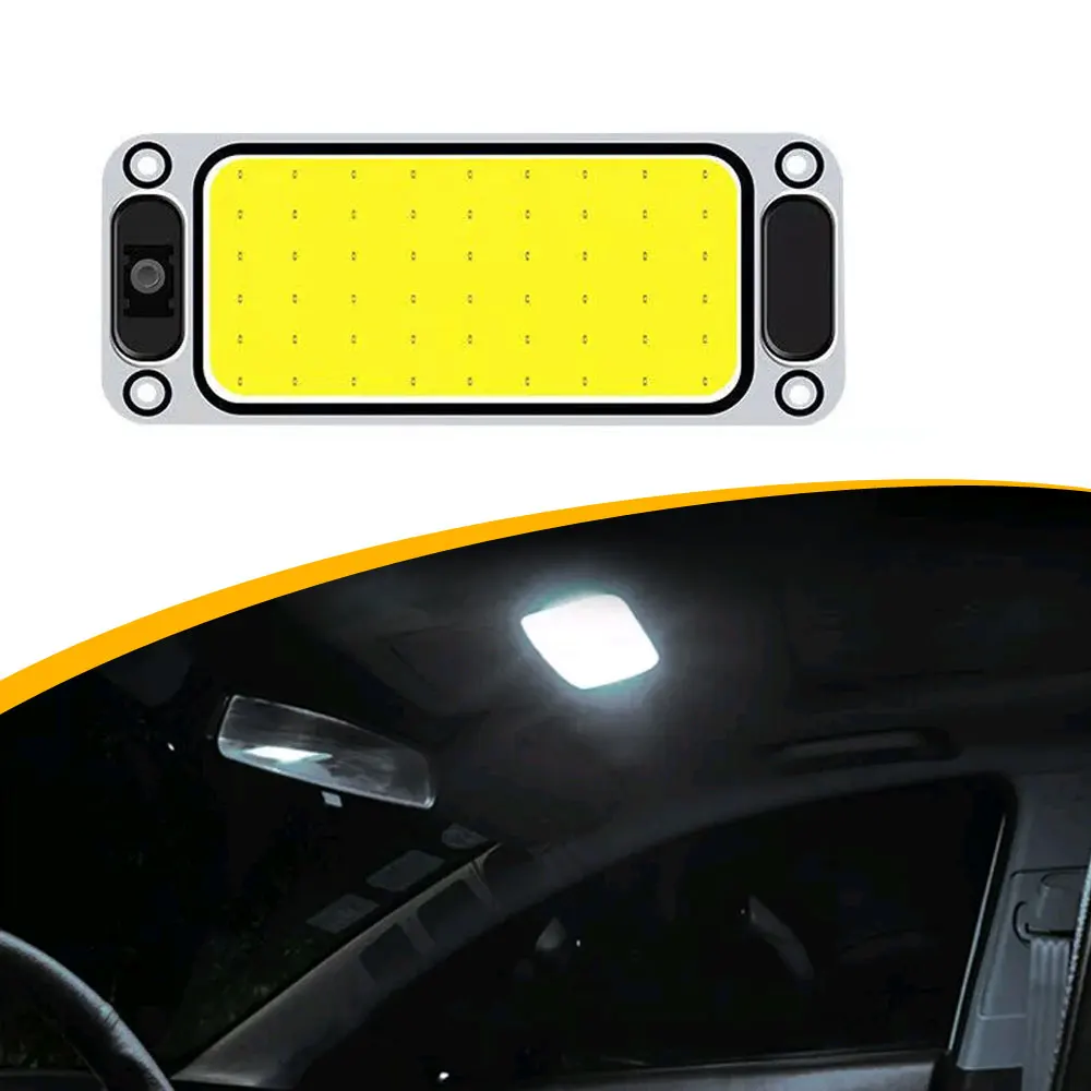 

1Pc Car interior Reading Light 12-24V LED Night Strip Light Interior Ceiling Lamp with On Off Switch Car Lights Accessories