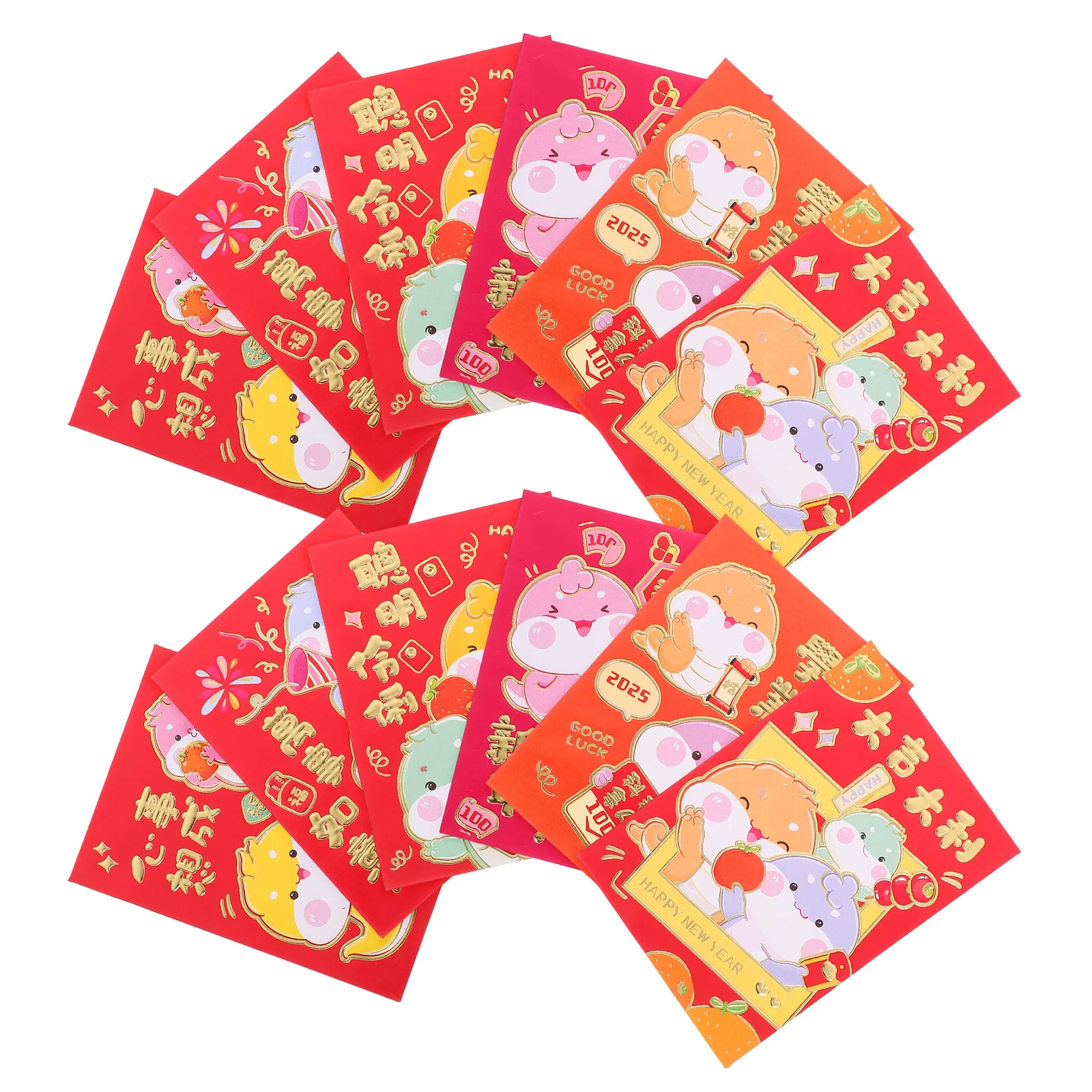 60 Pcs Lai Shi Feng Hong Bao Chinese New Year Red Envelopes for Lunar Decorations 1
