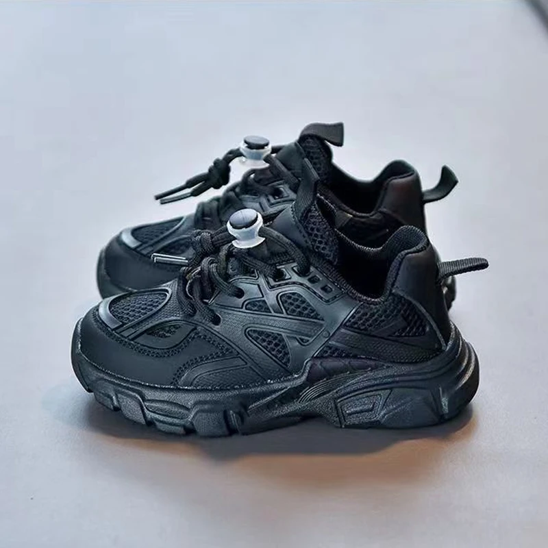 Boys Girls Sports Shoes Non-Slip Soft Sole Spring Autumn Outdoor Running ventilate Mesh Shoes Fashion Korean version Child Shoes 2