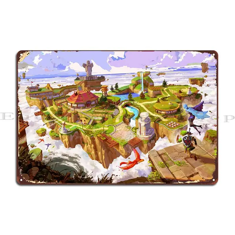 Link On Island Metal Sign Garage Crea Wall Decor Personalizzato Wall Murale Tin Sign Poster