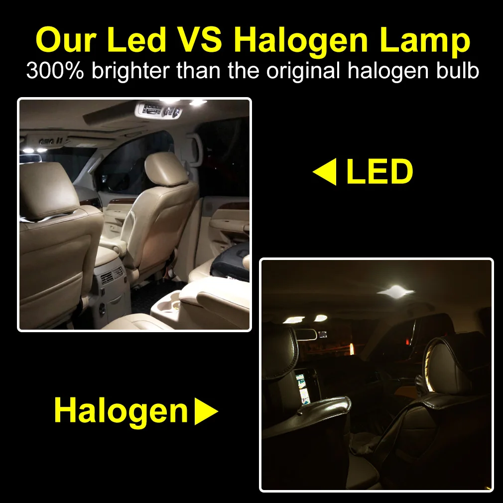 2000LM CSP T10 W5W LED  194 168 LED ڵ Canbus ׸     ڵ ȣ  12V 6000K