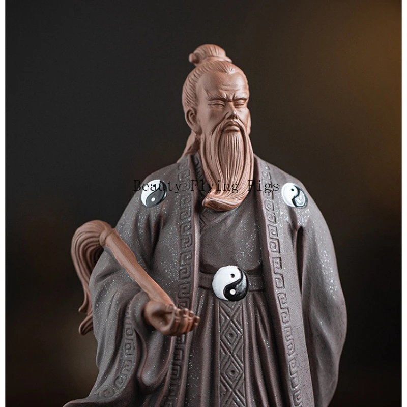 1 Chinese Zen Zisha Craft Zhang Sanfeng Character Decoration Ornament Home Statues Crafts