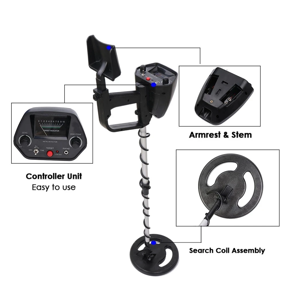 

MD-4040 Gold Metal Detector High Performance Underground Metal Detector Finder Treasure Hunter Gold Prospector