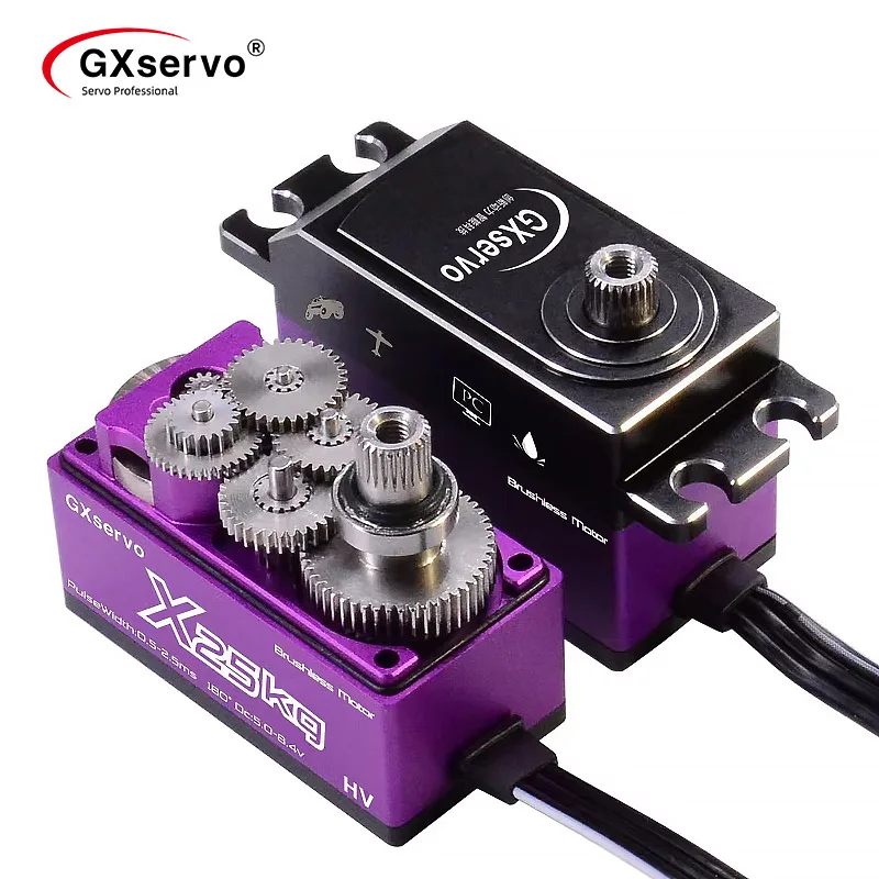 Low Profile Coreless 16KG 20KG 25KG 15KG Bürstenloser Motor Servo Schnelle Geschwindigkeit 0,045 Sek. Metallgetriebe Wasserdicht für Drift Car Crawler