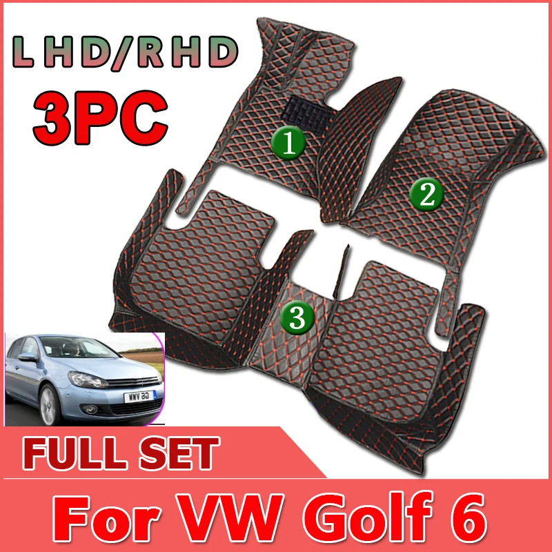 

Car Floor Mat For VW Volkswagen Golf6 Golf 6 Mk6 5K 2009~2013 Anti-dirt Pad Floor Rug Carpets Mat Car Accessories Vento Variant