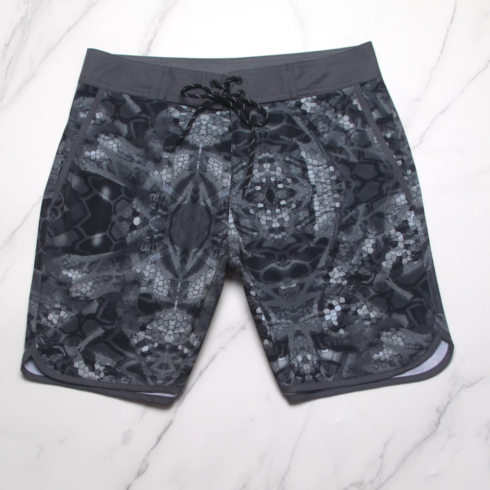 Top Quality Summer Men's Beach Surf Boardshorts Printed Quick-dry Waterproof Breathable Light Thin Sports Bermuda Swim Trunks 4
