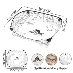 Portable Outdoor Camping Tableware Set: Lightweight Foldable Bowls, Plates, Cups, and Coffee Filter (Folding plate)