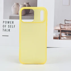 Ultra - Thin Matte Super Slim Phone Case Cover Accessories - iPhone 15 Plus (Yellow)