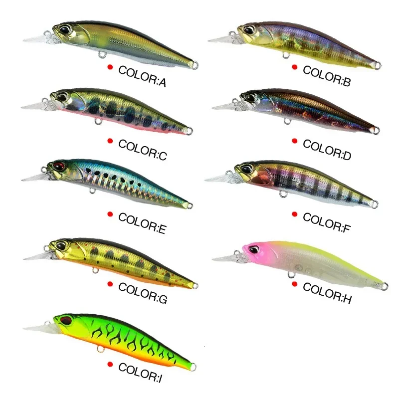 

1PCS Suspending Minnow Fishing Lure 63MM/5G Wobblers Artificial Japanese Professional Hard Bait Winter Deep Sea Fishing Tackle