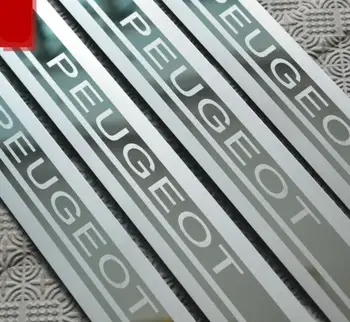 Stainless Steel Door Sill Fit for Peugeot 308 408 508 3008 2008 307 Scuff Plate auto accessaries car styling cover 1