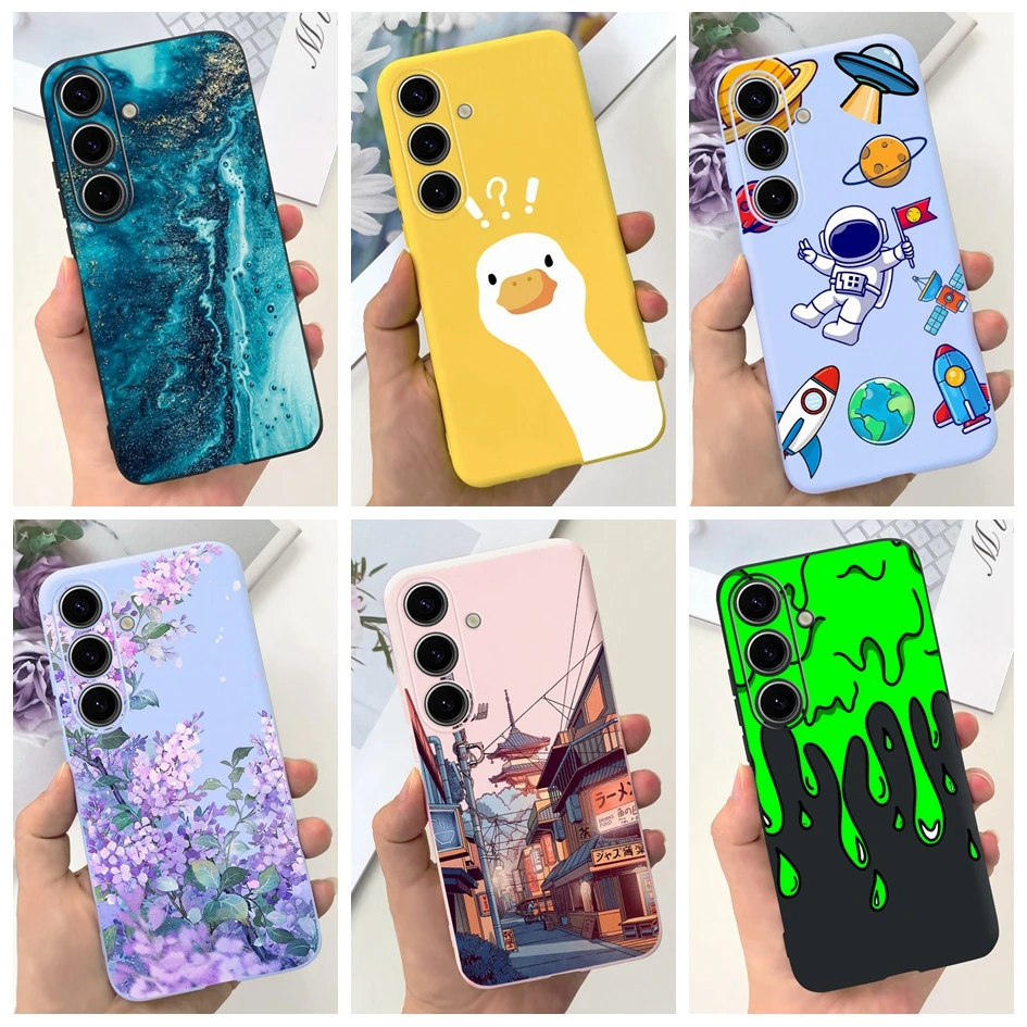 Lovely Yellow Duck Astronaut Matte Silicone Soft Phone Case