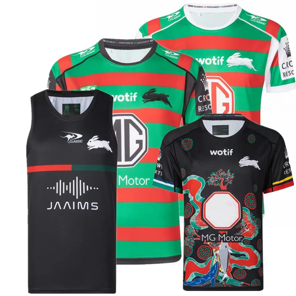 2023 Rabbitohs Jersey Indigenous Shirts Rugby Shirt Vest Rugby