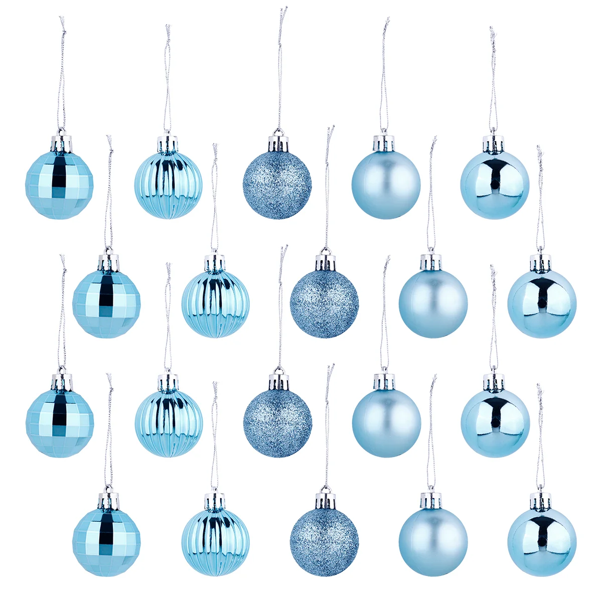 

34 Pcs Christmas Balls Light Bulbs Hanging Tree Decoration Decorations Pendant Ornament
