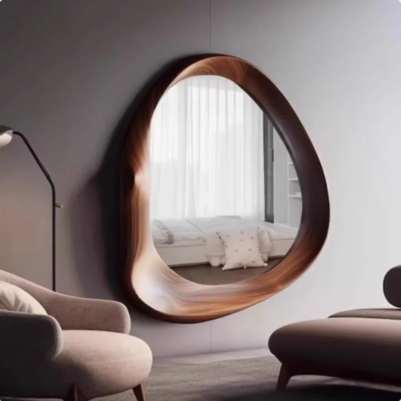 ราคาถูก Creative Mirror Accent Luxury Design ภายในแฟชั่นไม่สม่ําเสมอ Minimalist กระจกความงาม Spiegel Wand ตกแต่งบ้าน 1