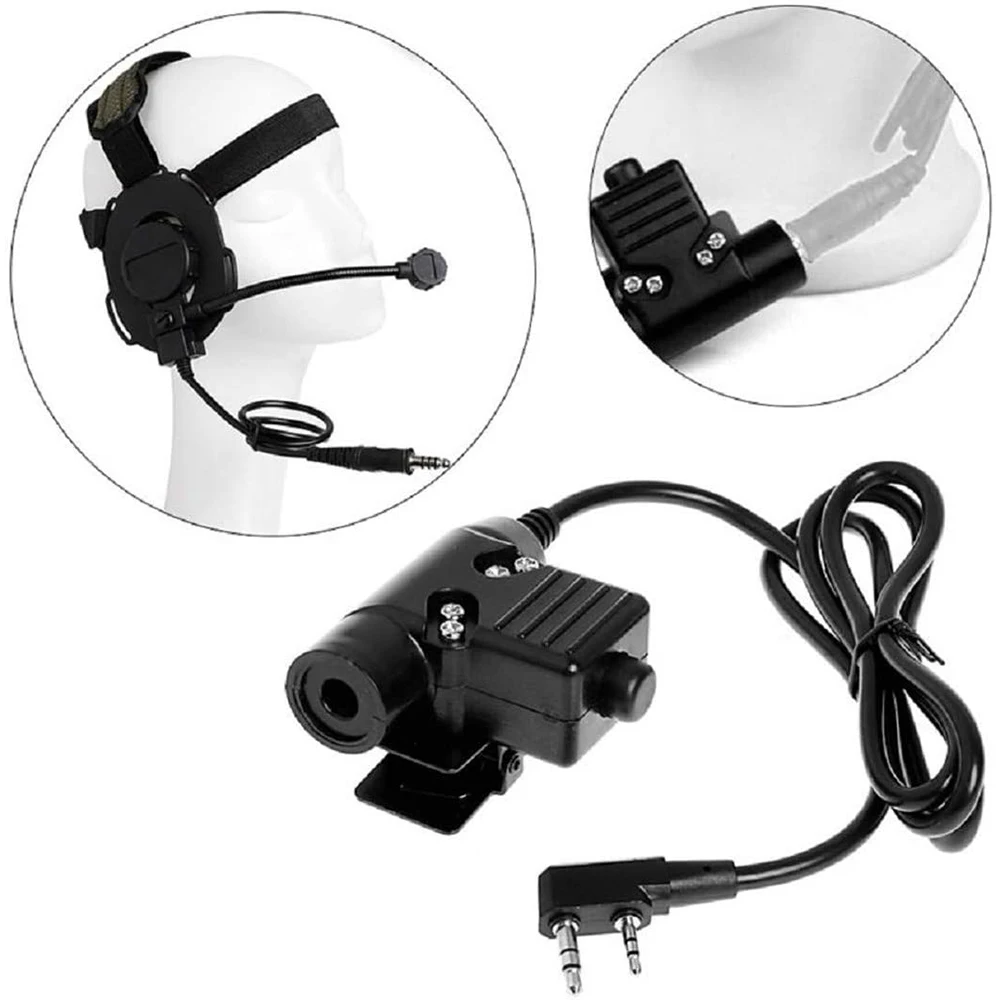 

U94 PTT 2Pin Walkie Talkie Transceiver for KENWOOD TYT BAOFENG 5R Radio Headset