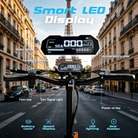 Trottinette Électrique Double Moteur 2400W, Batterie 52V 20.8Ah, 65km Autonomie, Frein à Disque, Pneus 10", Pliable, Charge 200kg 4