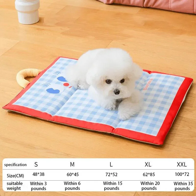 Cooling Pet Bed Mat Breathable Ice Silk Pad For Dogs And Cats_voghion.com